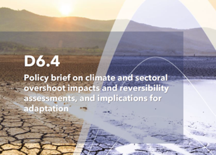 D6.4 Policy brief on climate and sectoral overshoot impacts and reversibility assessments, and implications for adaptation